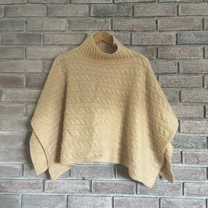 Anthropologie Ivory cape sweater